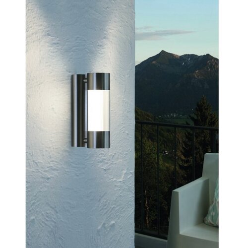 Eglo robledo spoljna zidna lampa/2, led, 2x3,7w, inox/plastika Slike