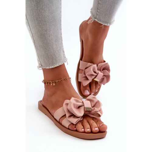 Kesi Women&amp;#039;s slippers with bow, pink Rivarina Slike