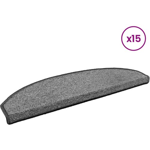  Samoljepljivi stepenasti ulo&amp;scaron;ci Polukružni 15 pcs Tamnosiva Slike