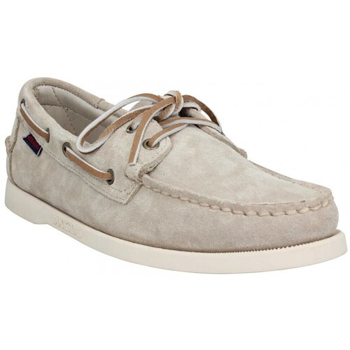 Sebago Mokasini &amp;amp; Jadralni čevlji Docksides Portland Flesh Out Suede Homme Taupe Kostanjeva Slike