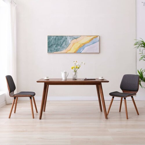 The Living Store Jedilni stoli 2 kosa sivo blago - Jedilni Stol, (21663012) Slike
