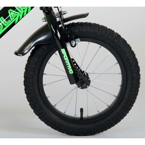  Dječji bicikl Volare Sportivo 14&amp;quot; s dvije ručne kočnice neon zeleni Slike