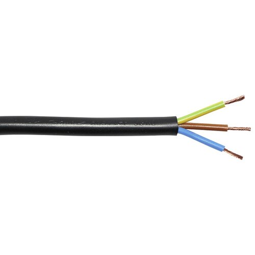 3 izolirani kabel (H05VV-F3G1,5, 5 m, crne boje) Cijene