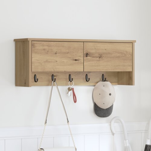 vidaXL Nadwyčajna obešalnik za plašče artisan hrast 80 x 20 x 30 cm Cene