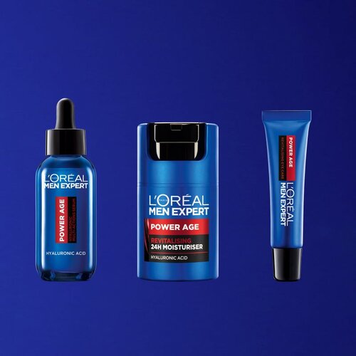 L&amp;acute;Or&amp;eacute;al Paris Men Expert Power Age Hyaluronic Multi-Action Serum serum za lice 30 ml Slike