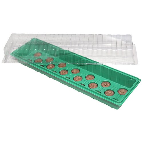 Mini Sobni staklenik (D x &Scaron; x V: 54,5 x 15,5 x 12 cm, Zelene boje, S 20 tresetnih posuda) Cijene