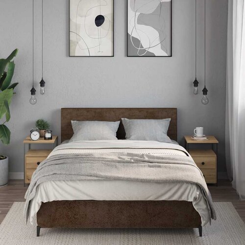  Noćni ormarići 2 kom Artisan hrast 34x35,5x50 cm izrađeno drvo Slike