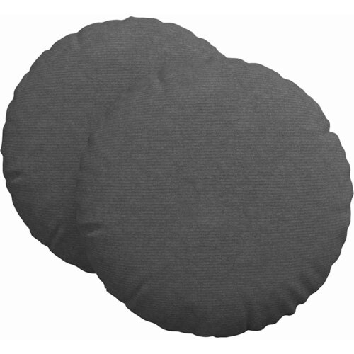  Jastučići za sjedenje 2 pcs Tamno siva &amp;Oslash;60 x 21 cm Slike