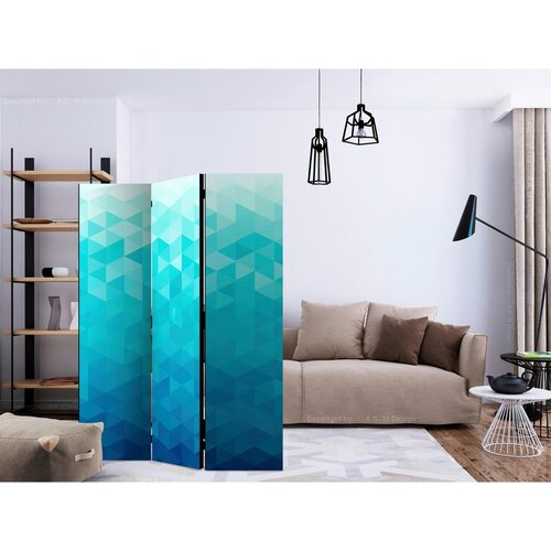 Artgeist Paravan Azure Pixel, 3-Delni, Dvostranski Slike