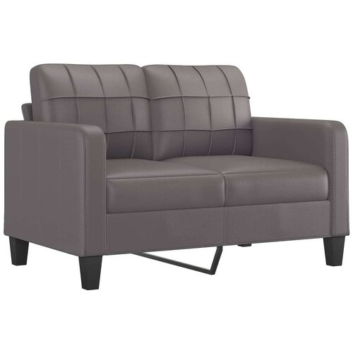 VidaXL 2-dijelni set sofa s jastucima sivi od umjetne kože Slike