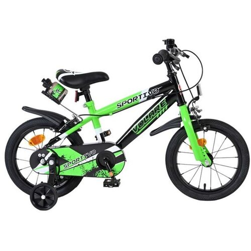 Volare dječji bicikl Sportivo 14&Prime; zeleno-crne boje, s dvije ručne kočnice Cijene