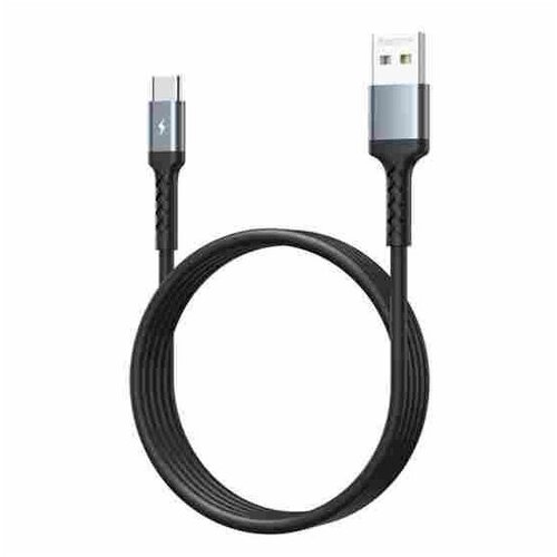 Remax data kabl kayla 2.1A usb tip c RC-161a 1m crni Slike