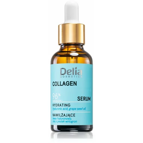 Delia Cosmetics Collagen vlažilni serum za obraz, vrat in dekolte 30 ml