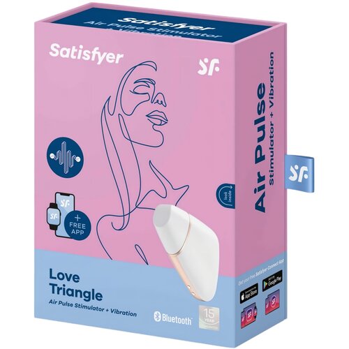 Satisfyer vibrator love triangle, bijeli Slike