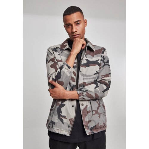 Urban Classics Camouflage cotton jacket gray camouflage Slike