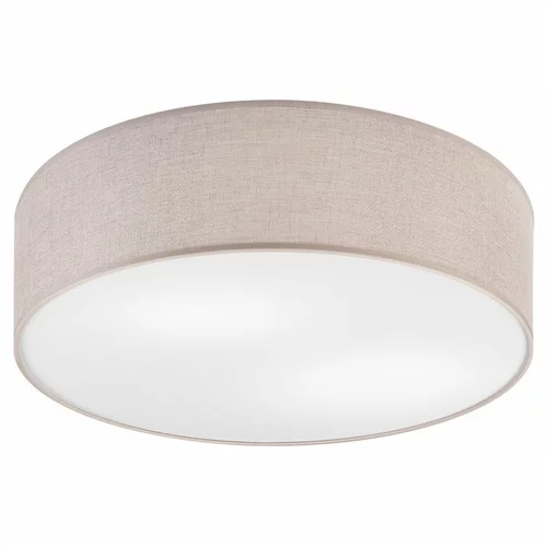 LAMKUR Svijetlo siva stropna svjetiljka s tekstilnim sjenilom ø 45 cm Vivian –