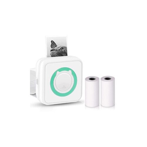 Home & Marker Mini prenosni pametni tiskalnik fotografij, brezžični Bluetooth termalni z 2 zvitkoma papirja za tiskanje za pametni telefon Android iOS MINIPRINT, (21297827) Cene