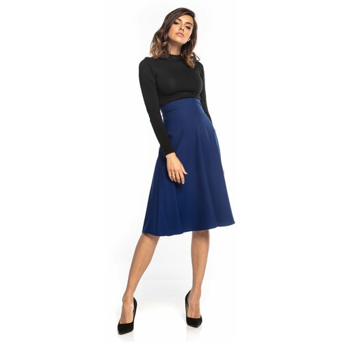 Tessita Woman's Skirt T348 4 Navy Blue Slike