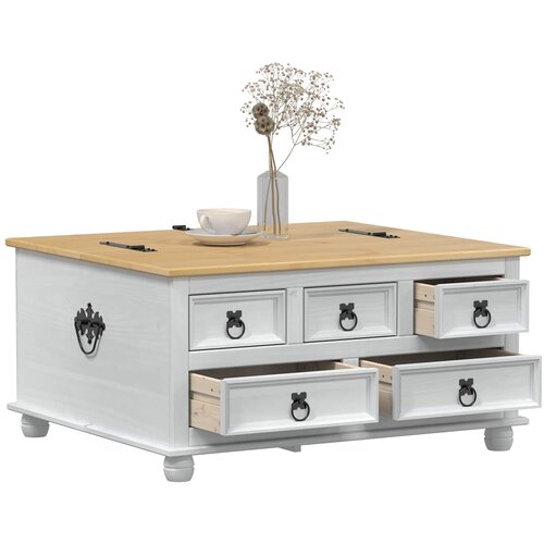 STORAGE Kutija za pohranu Corona 90 x 78 x 45 cm od masivne borovine Slike
