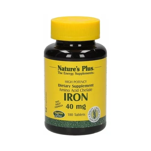 Nature's Plus Iron - Željezo 40 mg - 180 tabl.