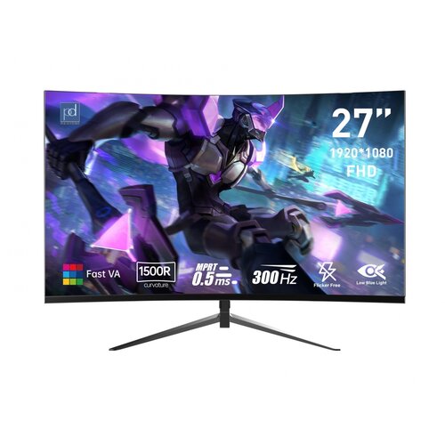 Perfect Display GAMING Monitor PD 27" Zakrivljen, 300Hz 0.5ms, FreeSync,DP+HDMI Cene