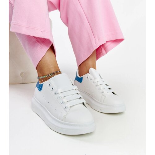 Gemre White eco-leather sneakers Fatimah Cene