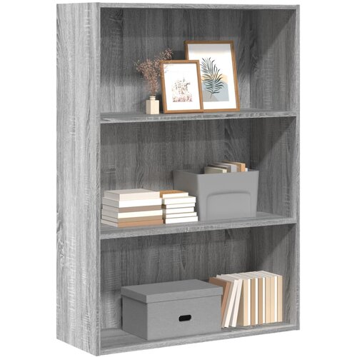 vidaXL Knjižna omara siva sonoma 80x30x114 cm inženirski les Cene