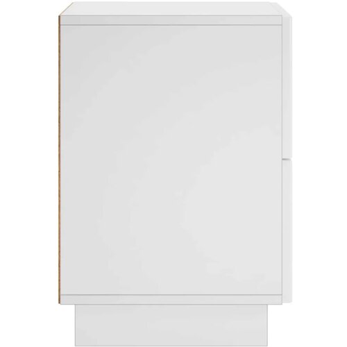  Noćni ormar Bijela 33 5 x 34 5 x 50 cm Konstruirano drvo - Bijela 1 Slike
