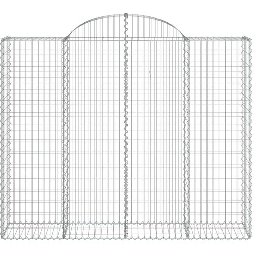  Lučne gabionske ko&amp;scaron;are 7 kom 200x50x160/180cm pocinčano željezo Slike