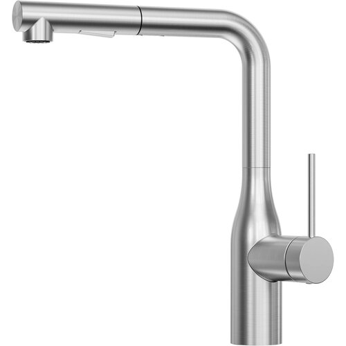 ELITE EDITION Kuhinjska armatura KF1699 z izvlečno prho in bru&scaron;enim kromom &mdash; Bru&scaron;eni krom Cene