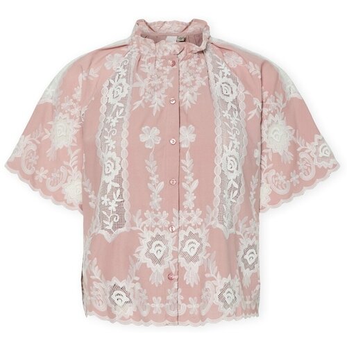Y.a.s Topi &amp;amp; Bluze YAS Emina Shirt - Zephyr Bela Slike
