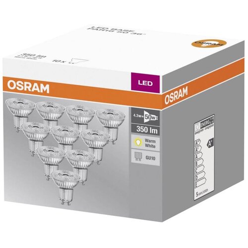  Komplet 10 kom. LED sijalica GU10/4,3W/230V 2700K - Osram Slike