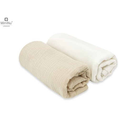 MimiNu set od dvije pamučne muslin tetrice (dupla gaza) 30x30 cm Slike