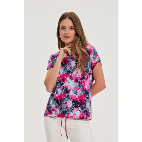 Marisse Patterned Fuchsia Blouse Slike