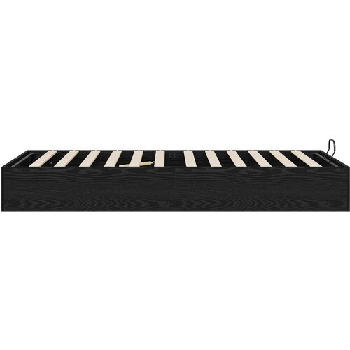  Otomanski krevet s pohranom Crni Hrast 203 x 100 x 25 cm Slike