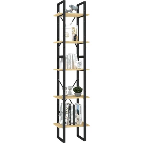 VidaXL Knjižna omara 5-nadstropna 40x30x175 cm borovina Slike