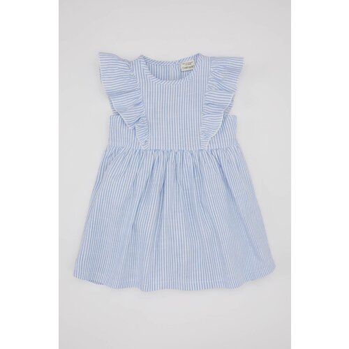 Defacto baby Girl Pattern Sleeveless Linen Look Dress Cene