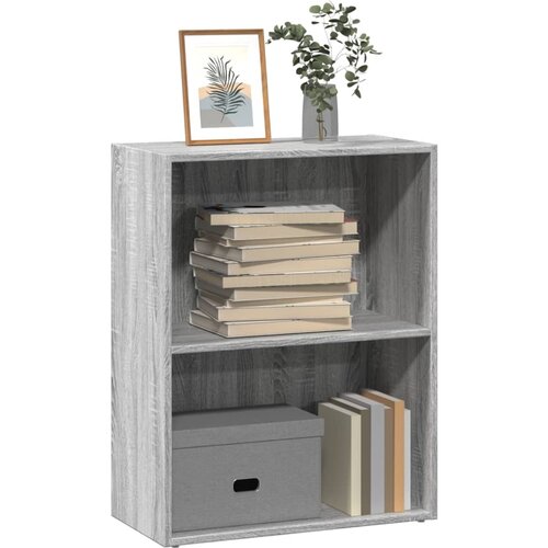 VidaXL Knjižna omara siva sonoma 60x30x77 cm inženirski les Slike