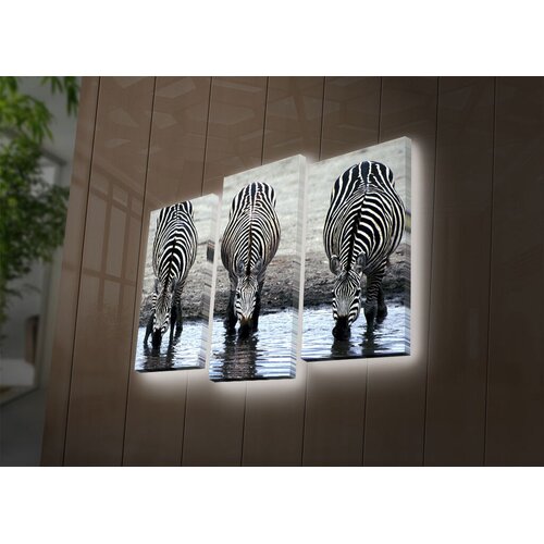 Wallity Set slika sa LED rasvjetom 3PATDACT-32, 3 dijela Cijene