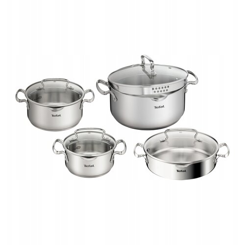 Tefal set posuđa od 8 dijelova G719S855 Duetto+ nehrđajući čelik Cijene