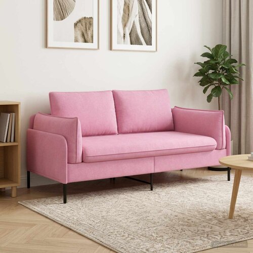 SOFA za dvije osobe Ružičasta 188 x 81 x 89 cm Tkanina Slike