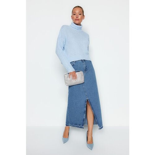 Trendyol Sweater - Blue - Oversize Slike