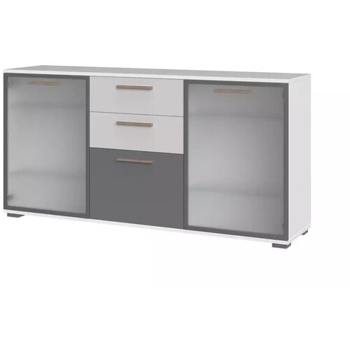 Jela KOMODA D6-Perla siva mat lak/grafit mat lak Cene