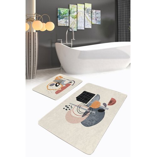 Mila Home Bež od samta kupaonske prostirke u setu 2 kom 60x100 cm &amp;ndash; Slike