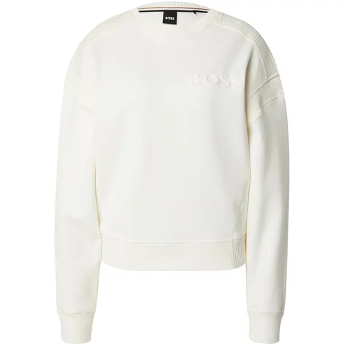 BOSS Black Sweater majica 'Emaina' bijela