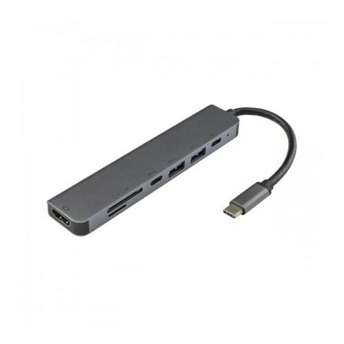 S Box ADAPTER USB TYPE-C->HDMI/USB-3.0/SD+TF - 7u1 Slike
