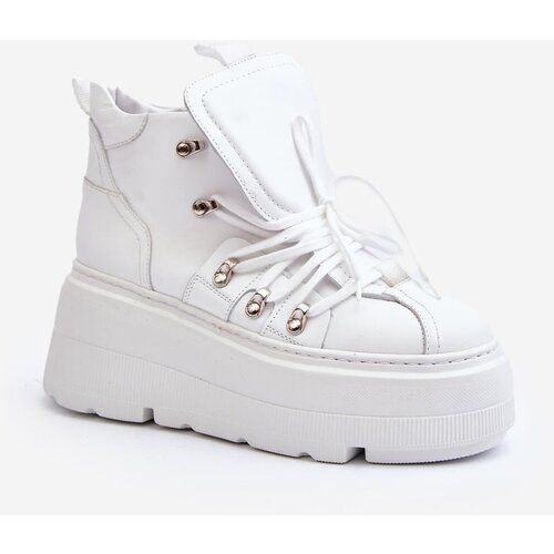 Kesi Zazoo Leather Women's Sports Shoes White Cene