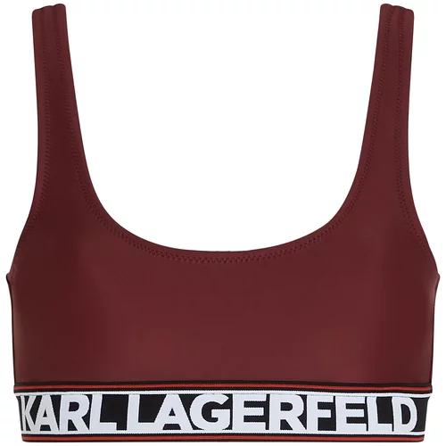 Karl Lagerfeld Bikini zgornji del merlot / bela
