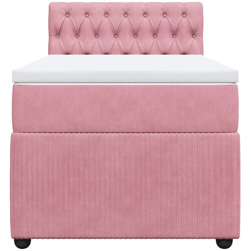 Box spring krevet s madracem ružičasti 100x200 cm bar&amp;scaron;unasti Slike
