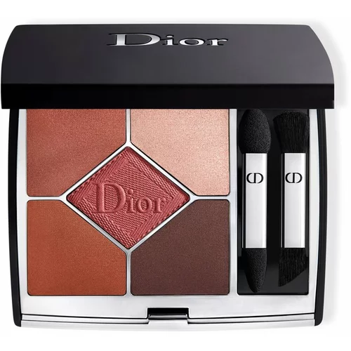 Dior show 5 Couleurs Couture Velvet Limited Edition paleta senčil za oči odtenek 869 Red Tartan 7 g